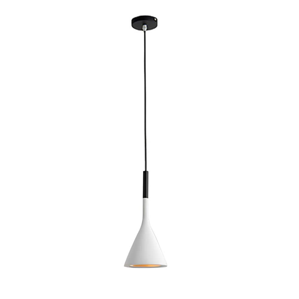 Plafonnier suspendu en aluminium blanc pour illuminer un salon sombre