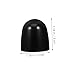 POPETPOP 8Pcs Toilet Bolt Caps Durable Decorative Covers for Toilet Floor Screws Easy Tool Installation Black Caps for Enhanced Bathroom Aesthetics