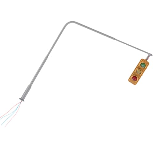 OATIPHO Modello di Semaforo Ferroviario in ABS e Metallo Luce del Treno Miniatura per Decorazione Tavolo di Sabbia Accessorio per Modellismo Ferroviario Illuminazione Realistica e