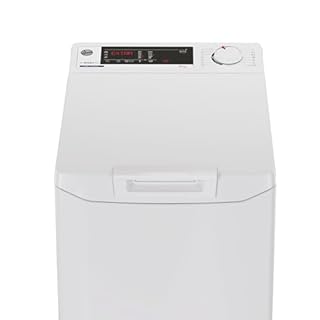 Hoover Toplader THOSQ085D2-S Waschmaschine, 8 kg, 1000 U/min., Smarte Bedienung mit Wi-Fi und Bluetooth, Gentle Touch, Mix Power System, Startzeitverzögerung, 17 Programme, Weiß