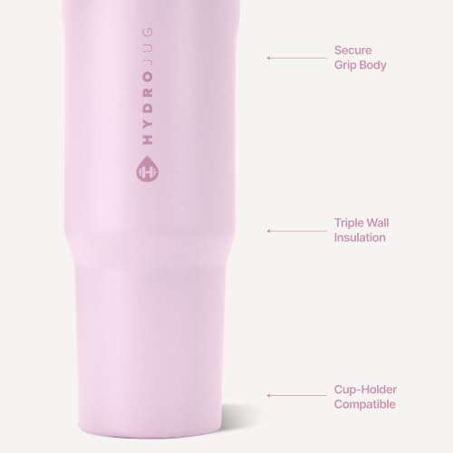 Image of HydroJug Sport 40 oz Insulated Stainless Steel Water Bottle, Sweet Pea
