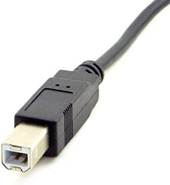Image of [ 1 Piece USB B Type Male to Female Extension Cable for Panel Mount (USB 2.0 M /F Printer Cable)