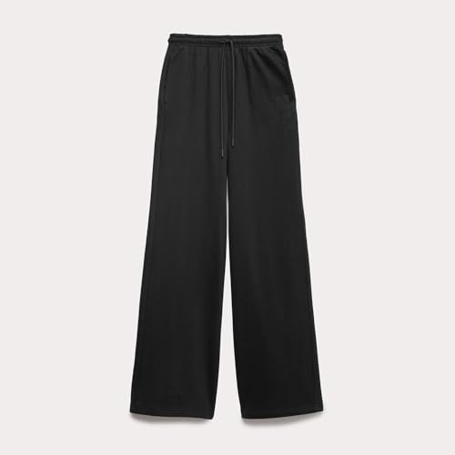 Image of Marks & Spencer Cotton Rich Drawstring Wide Leg Trackpants