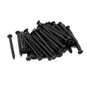 #US 1.5-inch Length Carbon Steel Point Tip Wall Cement Nail Black 50pcs