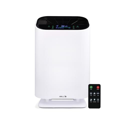IBELL Air Purifier for Home & Office, Remote Control, Digital Display, Timer, Sleep Mode, 40W Energy Efficient, White