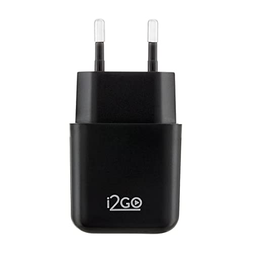 Kit Carregador De Parede USB 1A + Cabo USB-C 1,2m 2,4A I2GO Preto - I2GO Basic