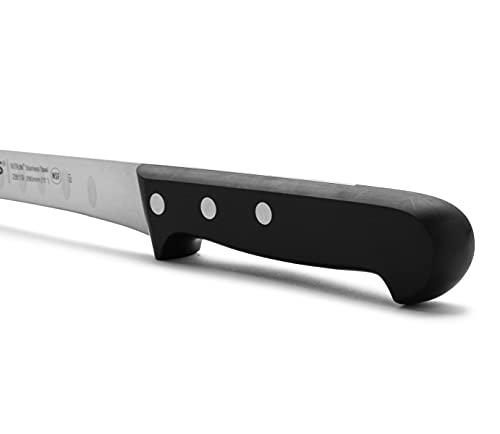 Arcos Carving Knife 11 Inch Stainless Steel. Ham Slicer Knife To Cut Ham And Meat. Ergonomic Polyoxymethylene Handle And 280Mm Blade. Series Universal. Color Black #TOP3