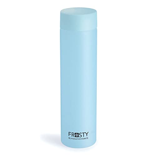 Image of Frosty Unbreakable Round Water Bottle 1 Litre | Set of 3 | Plastic Water Bottle | Office Bottle | Gym Bottle | Home | Kitchen (1.00, BLUE, 3, FROSTY - R)
