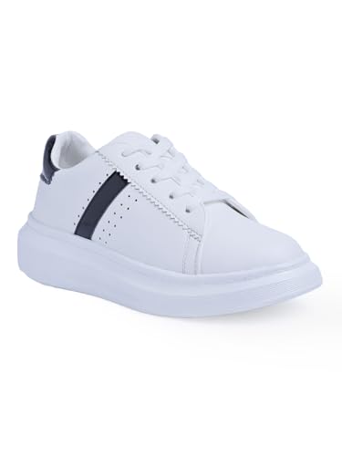 Image of Longwalk White Sneakers for Women & Girls | Trendy & Lightweight Casual Shoes