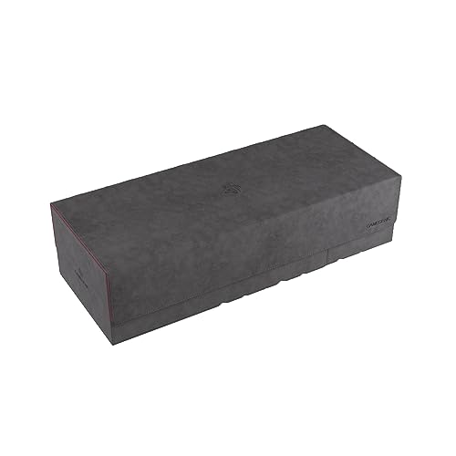 Gamegenic-Ggs20170Ml Cards' Lair 1000+ Pro Grey/Red, Tinta Unita, Colore Grigio/Rosso, Ggs20170Ml