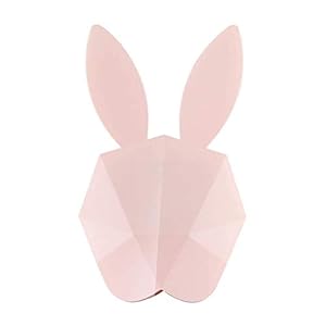 FFLJT I bambini Bunny sveglia Orologio da parete sveglio di luce di notte orologio da tavolo Wake Up Coniglio luce del fumetto Comodino lampada (Color : Pink)