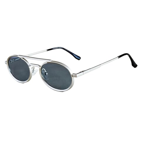 Lunettes de soleil ovales contre l'éblouissement style steampunk chic