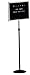 Aarco Products SMD1218 Single Pedestal Free Standing Open Face Changeable Letter Board