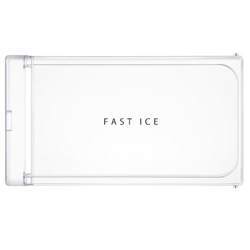 DEXURIES Glossy Crystal Clear Freezer Door ICE Cooling for Whirlpool Direct Cool Single Door Fridge/Refrigerator (Round Lock) Match Size & Shape (Whirlpool Gen-Y Fast Cool)