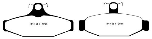 Image of EBC Brakes Redstuff 3000 Series Sport Brake Pad Set DP31167C to Fit HOLDEN HSV (AUSTRALIA AND NEW ZEALAND),ASTON MARTIN,HOLDEN (AUSTRALIA AND NEW ZEALAND),CHEVROLET,PONTIAC
