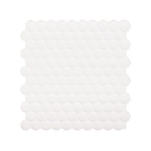 Replacement for fits Smart Tiles White Glazed Vinyl Adhesive Wall Tile 4pc (6-Pack)