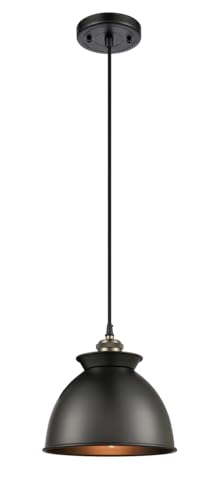 Innovations 516-1P-BAB-M14-BK One Light Mini Pendant from Ballston Collection