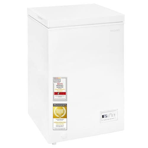 Exquisit Gefriertruhe GT5101-E-040E - 98 l Gefrierschrank mit 4 Sternen