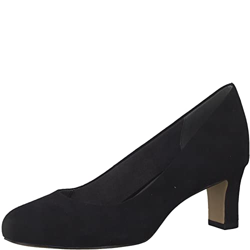 Jana Damen Pumps Elegant Kleiner Absatz Weite H Mehrweite, Schwarz (Black...