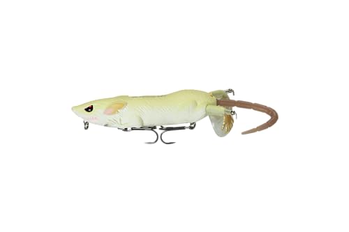 FishLab BBZ Bio Rat 7" 1-1/2oz, White/Bone
