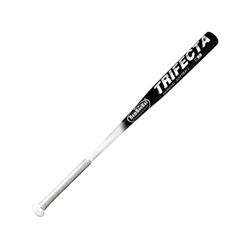 BAMBOOBAT by Pinnacle Sports Equipment INC 34' Trifecta Bamboo/Hickory Softball Bat - (White/Black)