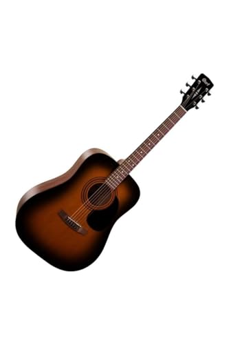 Image of Cort AD810 SSB Sunburst Acoustic Guitar - Dreadnought Body, Spruce Top, Mahogany Neck, Rosewood Fretboard & Scooped Bridge for Versatile Playability