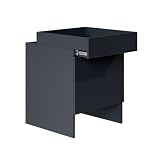 Vicco Armadietto per robot aspirapolvere Dustin, Antracite, 50 x 67.5 cm