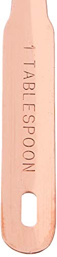Creative Co-Op Set Of 4 Stainless Steel Measuring Spoons In Copper Finish #TOP4