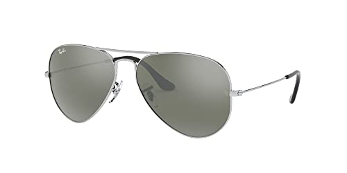 Image of Ray-Ban RB3025 Classic Mirrored Aviator Sunglasses