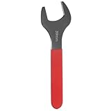 sourcing map Einzelmaulschlüssel, 39 mm, metrisch, 15 Grad, gekröpfter Winkel, U-förmiger Maulschlüssel, kleiner Flachkopf-Schärzschlüssel mit rotem Schaft, für Autoreparatur, Möbelmontage