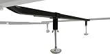 KB Designs - Metal Adjustable Bed Frame Center Support Rail System - Twin/Full/Queen, Black