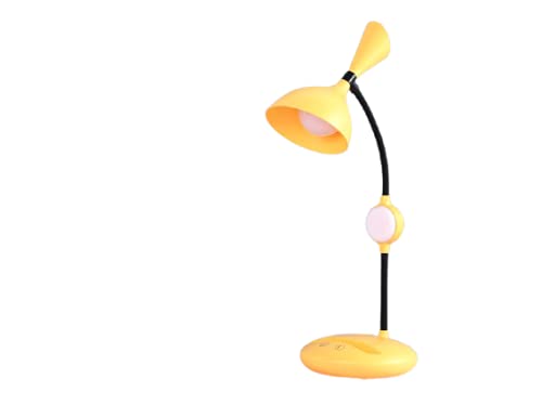 Lampe de table jaune LED rechargeable USB avec support tablette réglable