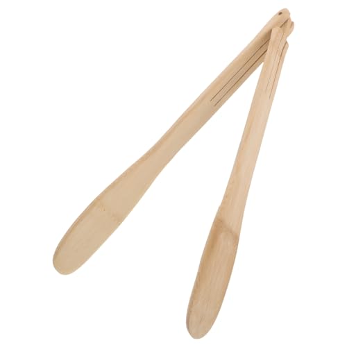 Pinza para trasplante de cactus con mango largo de bambú miniatura 1