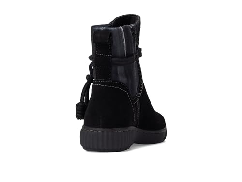 Clarks Women's Caroline Lily Mid Calf Boot, Black Suede, 9