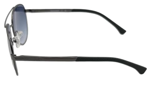 Timberland Gunmetal Mens Metal Aviator Sunglass, Blue Mirror Lens TB7210. 8X4