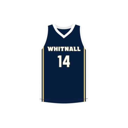 T Herro 14 High School Falcons Stitch Basketball Jersey Sewn Navy Size (62)