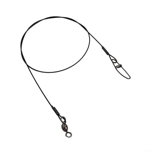Cable de Pesca de Acero 125lb Nylon Antimordida Paquete 20 miniatura 3