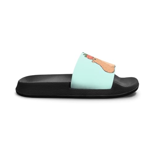 Image of Unisex Slides for Girls Boys Comfortable Slippers Slides Non-slip Shower Shoes House Fashion Thick for Indoor & Outdoor Gifts