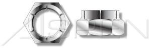 (125 pcs) 5/16"-24, Flex Type Lock Nuts, Light Hex, Thin Height, AISI 304 Stainless Steel (18-8)