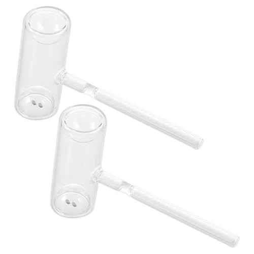 Luxshiny 2 piezas Equipo de Laboratorio Tubo de Sublimación de Transparente con Sello para Experimentos de Física Diseño Seguro y Fácil Observación