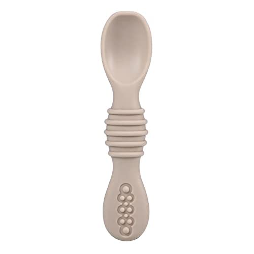 Pandaear 3 Pack Baby Led Weaning Spoons| Silicone Baby Spoons Self Feeding Utensils, Toddler Infant Feeding Spoon First Stage #TOP6