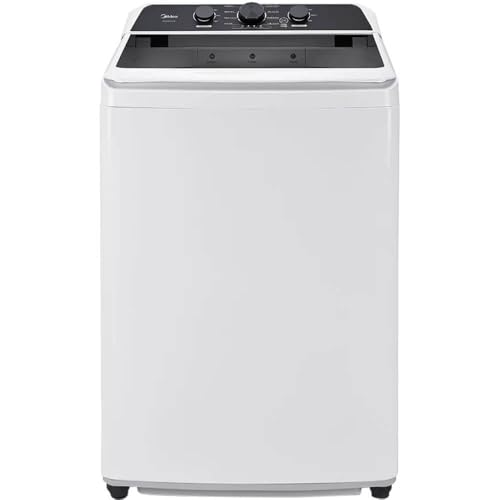Midea MLTW41A1BWW 4.1 Cf Top Load Washer Agitator Stainless Tub