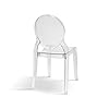 PAZZO DESIGN Sedia Laura Trasparente, Set Da 4 Sedie, Sedie In Polipropilene, Sedia Cucina, Sedia Sala Da Pranzo - id_695