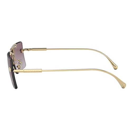 Versace VE 2245 10028H Gold Metal Rectangle Sunglasses Purple Gradient Lens3