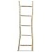 vidaXL Escalera Toallero 5 Peldaños Teca 45x150 Natural Estante Toalla Escalón