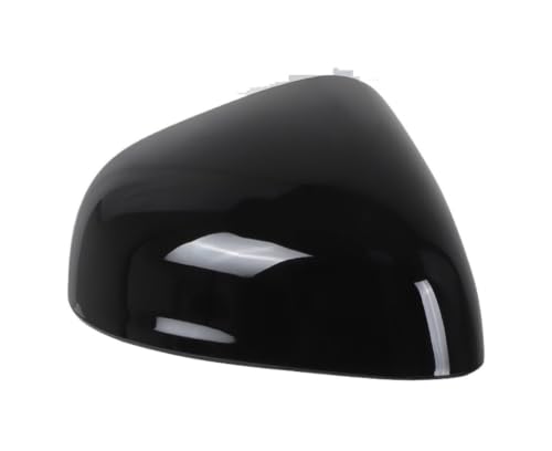 Couvercle de rétroviseur pour Ford Fiesta et Puma, coque droit noir brillant look carbone