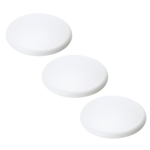 ORION LIGHTSTYLE Extra Flache Abdeckung 3 Stück Verteilerdose PVC weiß Baldachin Deckendose Abschluss rund 135mm