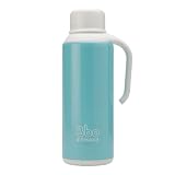 Irisana - Termo - 1,5 l - Azul - 11 x 13 x 31 cm - Botella Térmica de Bebidas Calientes o Frías - De Acero y sin BPA - Con Asa Lateral - Colección Bbo
