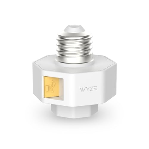 Wyze Lamp Socket v2 Power Adapter for Wyze Cam v3/v3 Pro/ v4/OG/Pan v3/Pan v4(Camera Sold Separately)