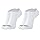 MASH Kit 2 Pares Meia Invisível Microfibra de Poliamida Masculina, 2 Brancos, 39-44